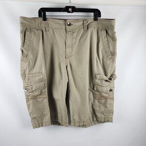 Route 66 Shorts Men 42 Cargo Pockets Tan Inseam 14